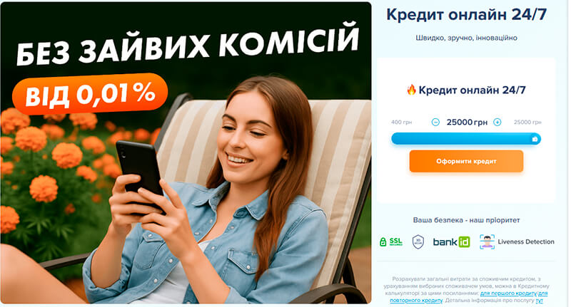 SelfieCredit — мікрокредити для громадян України на вигідних умовах без застави та поручителів